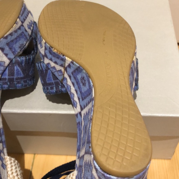 Stuart Weitzman denim platform wedge size 6.5 - Picture 5 of 10